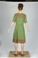  Photos Woman in Historical Dress 16 20th century Green Dress a poses whole body 0005.jpg